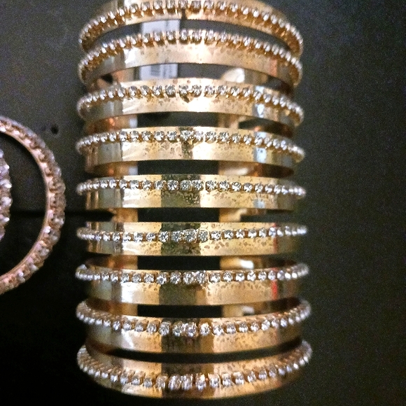 Akira Crystal & Gold Jewelry Bracelet Bundle - Picture 2 of 4